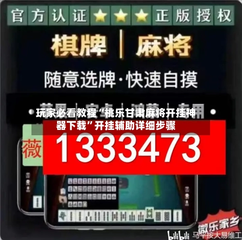 玩家必看教程“桃乐甘肃麻将开挂神器下载	”开挂辅助详细步骤-第2张图片