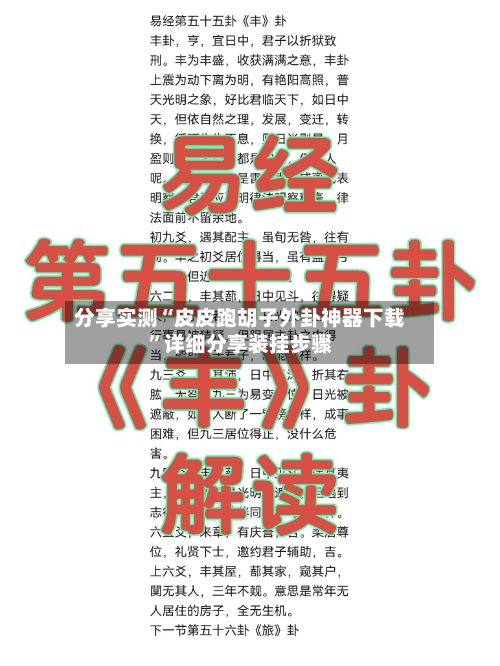 分享实测“皮皮跑胡子外卦神器下载	”详细分享装挂步骤-第2张图片