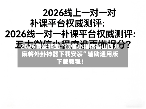 2026首发辅助“微信小程序蜀山四川麻将外卦神器下载安装	”辅助通用版下载教程！-第2张图片