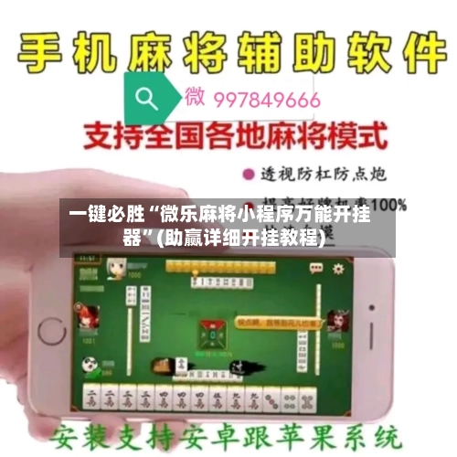 一键必胜“微乐麻将小程序万能开挂器”(助赢详细开挂教程)-第3张图片