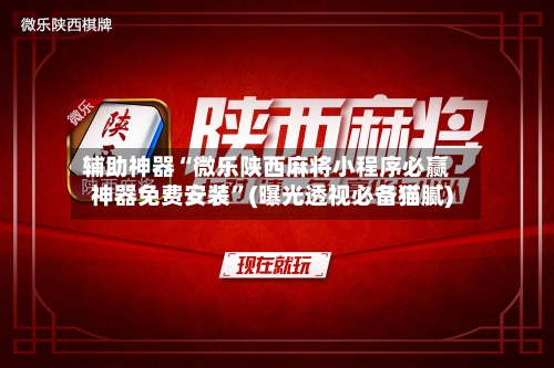 辅助神器“微乐陕西麻将小程序必赢神器免费安装	”(曝光透视必备猫腻)-第3张图片