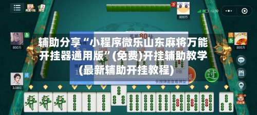 辅助分享“小程序微乐山东麻将万能开挂器通用版	”(免费)开挂辅助教学(最新辅助开挂教程)-第2张图片
