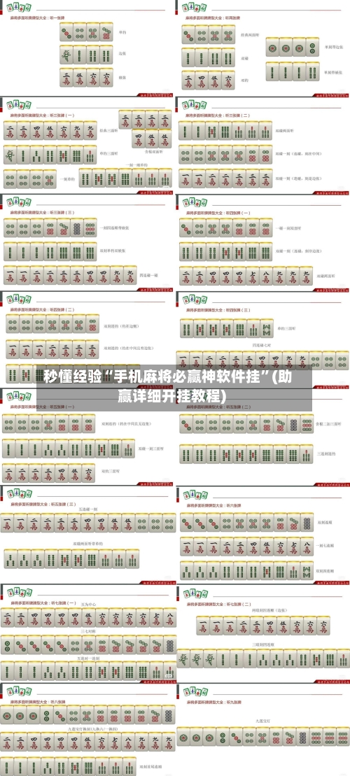 秒懂经验“手机麻将必赢神软件挂”(助赢详细开挂教程)-第2张图片