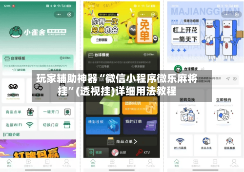 玩家辅助神器“微信小程序微乐麻将挂”(透视挂)详细用法教程-第3张图片