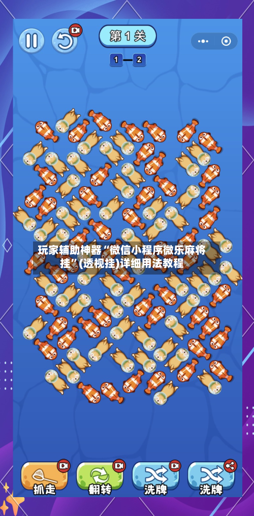 玩家辅助神器“微信小程序微乐麻将挂”(透视挂)详细用法教程-第2张图片