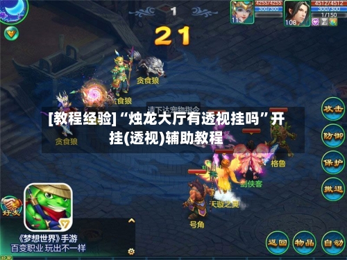 [教程经验]“烛龙大厅有透视挂吗	”开挂(透视)辅助教程-第3张图片