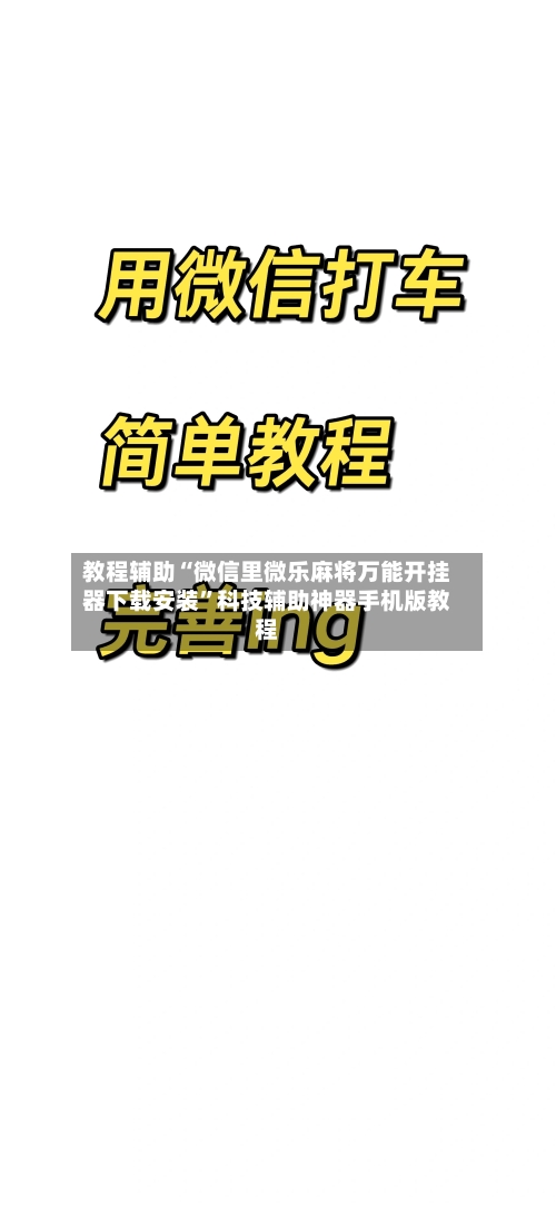 教程辅助“微信里微乐麻将万能开挂器下载安装	”科技辅助神器手机版教程-第2张图片