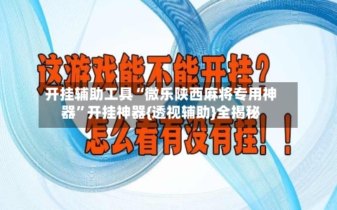 开挂辅助工具“微乐陕西麻将专用神器”开挂神器{透视辅助}全揭秘-第3张图片