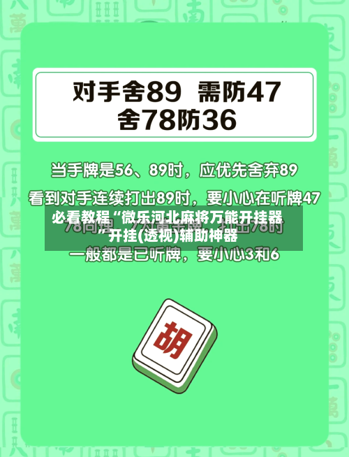 必看教程“微乐河北麻将万能开挂器”开挂(透视)辅助神器-第2张图片