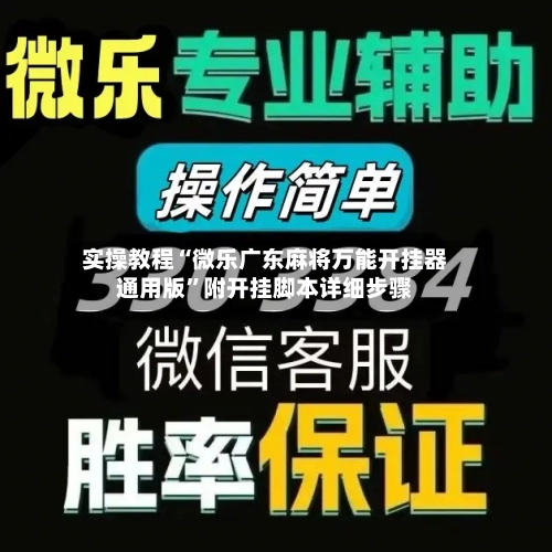 实操教程“微乐广东麻将万能开挂器通用版”附开挂脚本详细步骤-第3张图片