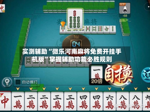 实测辅助“微乐河南麻将免费开挂手机版”掌握辅助功能必胜规则-第2张图片
