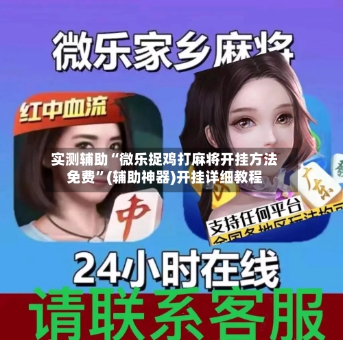 实测辅助“微乐捉鸡打麻将开挂方法免费”(辅助神器)开挂详细教程-第3张图片