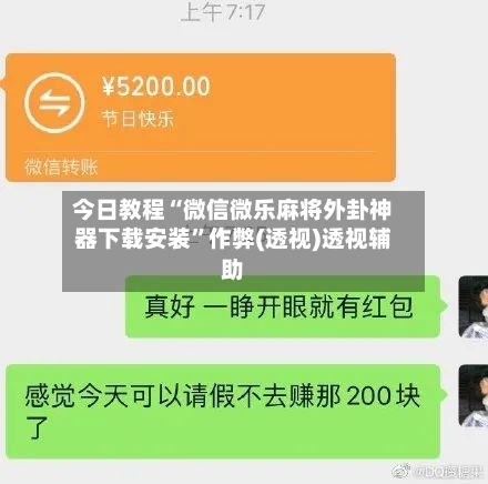 今日教程“微信微乐麻将外卦神器下载安装”作弊(透视)透视辅助-第2张图片