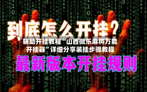 辅助开挂教程“山西微乐麻将万能开挂器”详细分享装挂步骤教程-第3张图片