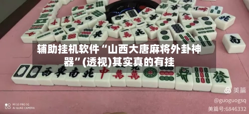 辅助挂机软件“山西大唐麻将外卦神器”(透视)其实真的有挂