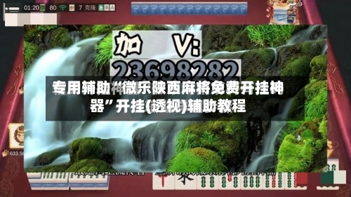 专用辅助“微乐陕西麻将免费开挂神器	”开挂(透视)辅助教程-第2张图片