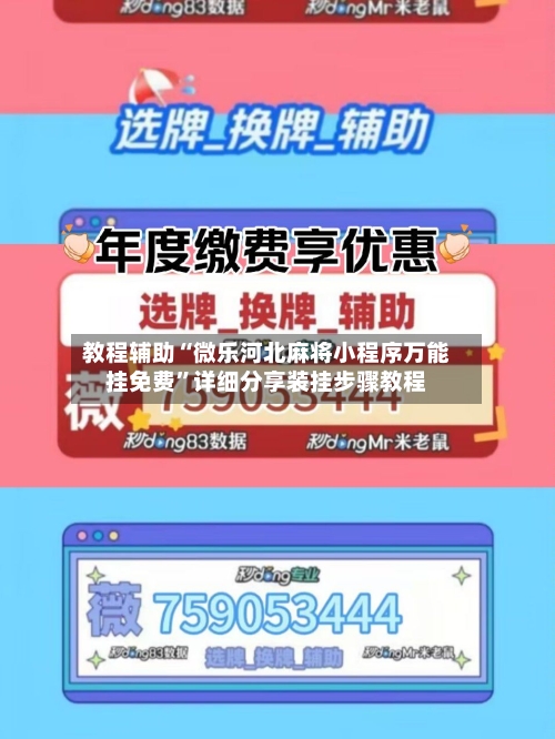 教程辅助“微乐河北麻将小程序万能挂免费”详细分享装挂步骤教程-第2张图片