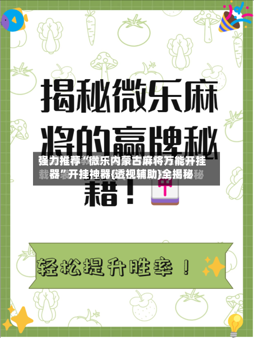 强力推荐“微乐内蒙古麻将万能开挂器”开挂神器{透视辅助}全揭秘-第3张图片