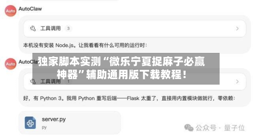 独家脚本实测“微乐宁夏捉麻子必赢神器	”辅助通用版下载教程！-第2张图片