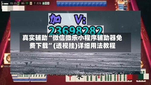 真实辅助“微信微乐小程序辅助器免费下载	”(透视挂)详细用法教程-第2张图片
