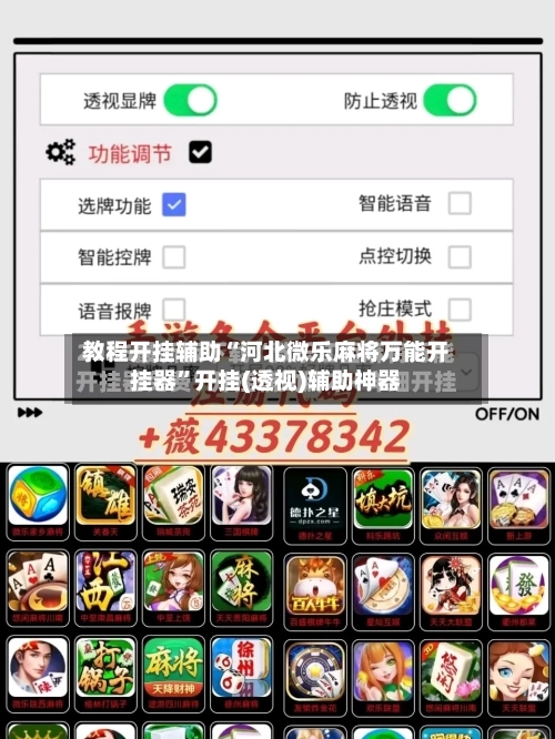 教程开挂辅助“河北微乐麻将万能开挂器	”开挂(透视)辅助神器-第2张图片