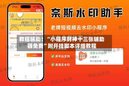 教程辅助！“小程序财神十三张辅助器免费”附开挂脚本详细教程-第3张图片