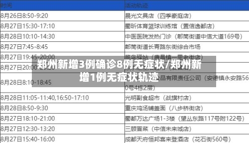 郑州新增3例确诊8例无症状/郑州新增1例无症状轨迹-第2张图片