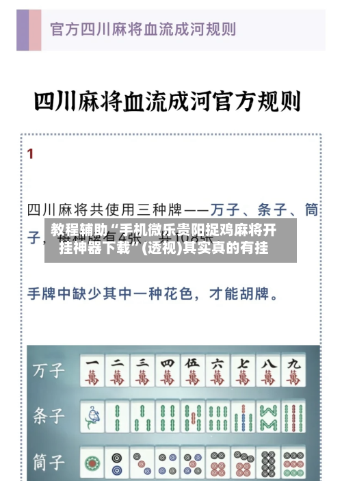 教程辅助“手机微乐贵阳捉鸡麻将开挂神器下载”(透视)其实真的有挂