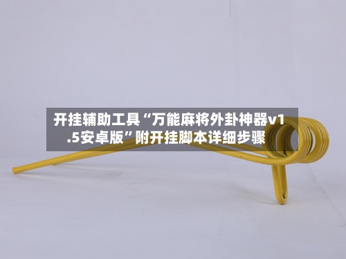 开挂辅助工具“万能麻将外卦神器v1.5安卓版	”附开挂脚本详细步骤-第2张图片