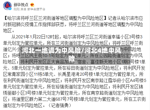 河北一地调为中风险/河北4地中风险-第2张图片