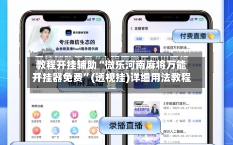 教程开挂辅助“微乐河南麻将万能开挂器免费”(透视挂)详细用法教程