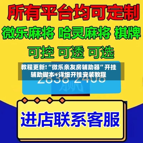 教程更新!“微乐亲友房辅助器	”开挂辅助脚本+详细开挂安装教程-第2张图片