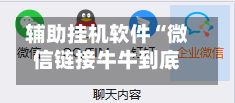 辅助挂机软件“微信链接牛牛到底有没有挂	”掌握辅助功能必胜规则-第2张图片