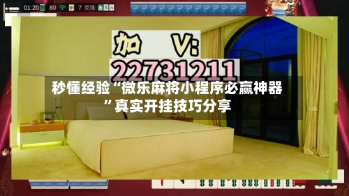秒懂经验“微乐麻将小程序必赢神器”真实开挂技巧分享-第3张图片