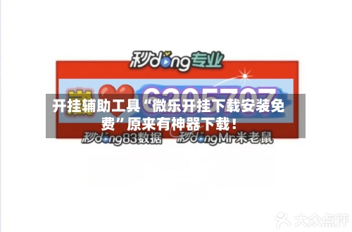 开挂辅助工具“微乐开挂下载安装免费”原来有神器下载！-第3张图片