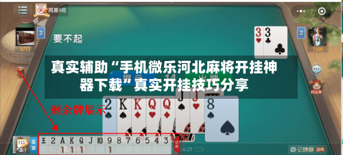 真实辅助“手机微乐河北麻将开挂神器下载”真实开挂技巧分享-第3张图片