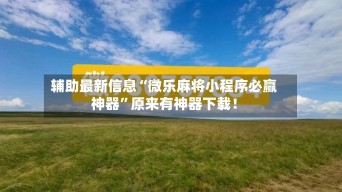 辅助最新信息“微乐麻将小程序必赢神器”原来有神器下载！-第2张图片