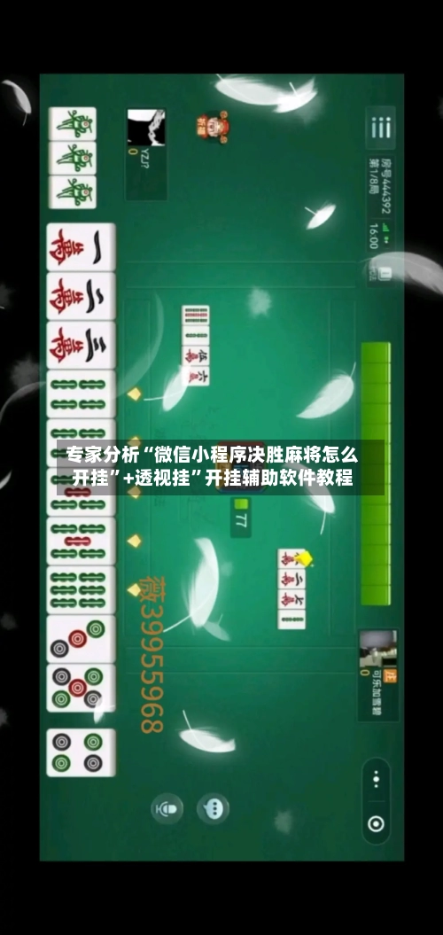 专家分析“微信小程序决胜麻将怎么开挂	”+透视挂”开挂辅助软件教程-第3张图片