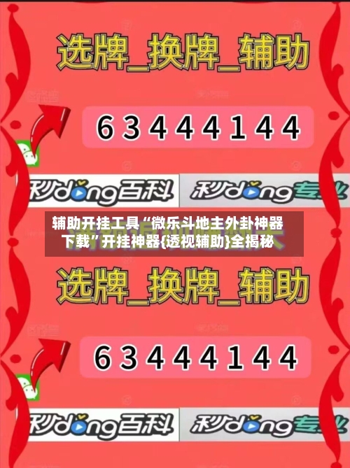 辅助开挂工具“微乐斗地主外卦神器下载”开挂神器{透视辅助}全揭秘-第2张图片