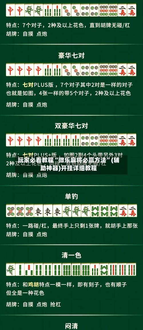 玩家必看教程“微乐麻将必赢方法	”(辅助神器)开挂详细教程-第2张图片
