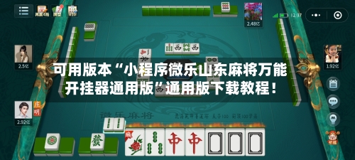 可用版本“小程序微乐山东麻将万能开挂器通用版	”通用版下载教程！-第2张图片