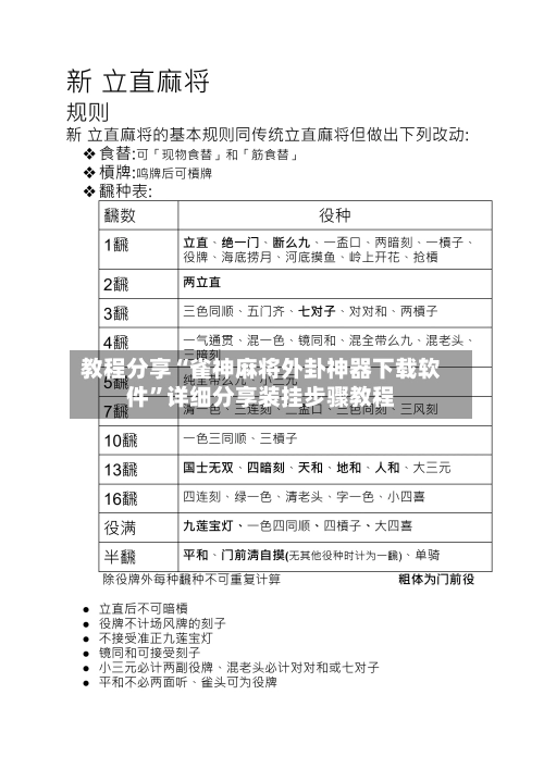 教程分享“雀神麻将外卦神器下载软件	”详细分享装挂步骤教程-第2张图片