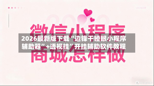 2026最新版下载“边锋干瞪眼小程序辅助器”+透视挂”开挂辅助软件教程-第3张图片