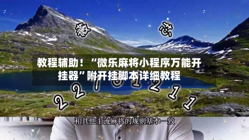 教程辅助！“微乐麻将小程序万能开挂器”附开挂脚本详细教程-第3张图片