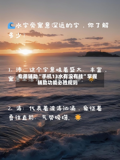 专用辅助“手机13水有没有挂	”掌握辅助功能必胜规则-第2张图片