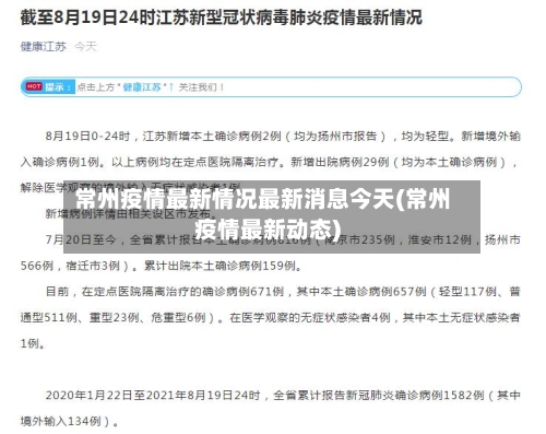 常州疫情最新情况最新消息今天(常州疫情最新动态)-第2张图片