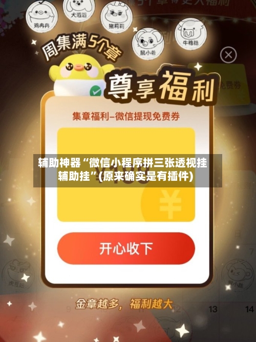 辅助神器“微信小程序拼三张透视挂辅助挂	”(原来确实是有插件)-第2张图片